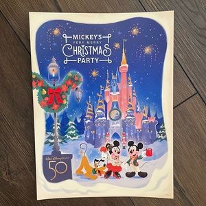 Mickey’s Very Merry Christmas Party print, 50th Anniversary Year